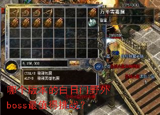 哪个版本的白日门野外boss最值得挑战? 哪个版本的白日门野外boss最值得挑战?