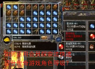 如何运用会员探索法快速提升传奇游戏角色等级? 如何运用会员探索法快速提升传奇游戏角色等级?