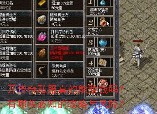 开传奇私服真的能赚钱吗?有哪些必知的攻略与风险? 开传奇私服真的能赚钱吗?有哪些必知的攻略与风险?